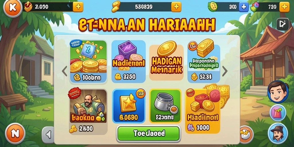 Sistem reward yang menggiurkan dan menyenangkan.