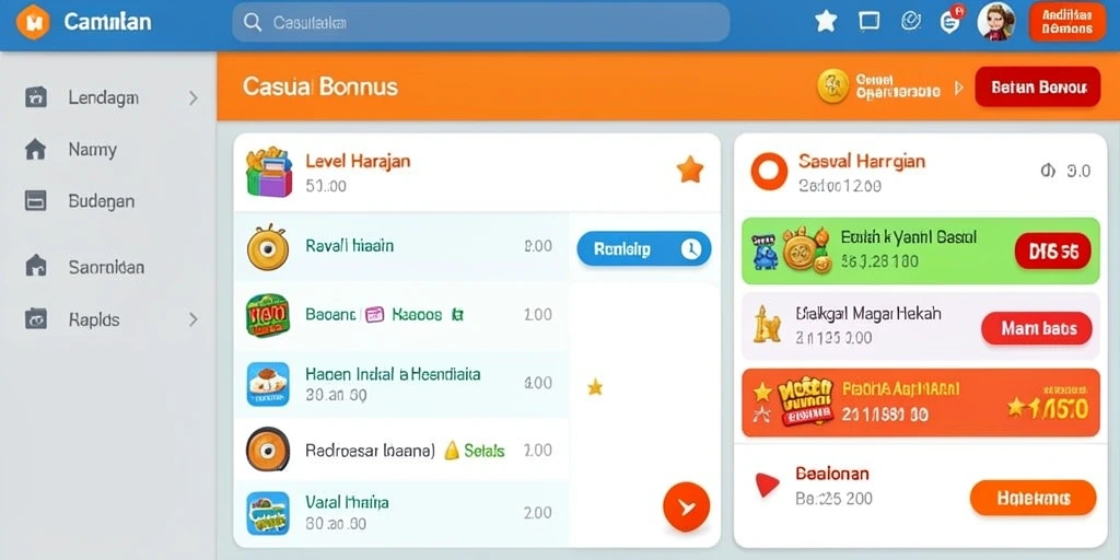 Bonus harian yang menarik dan menguntungkan.